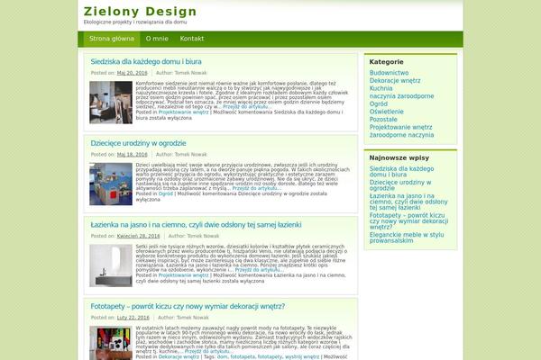 Light Green theme site design template sample