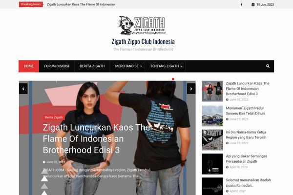 Site using Syndicate Press plugin