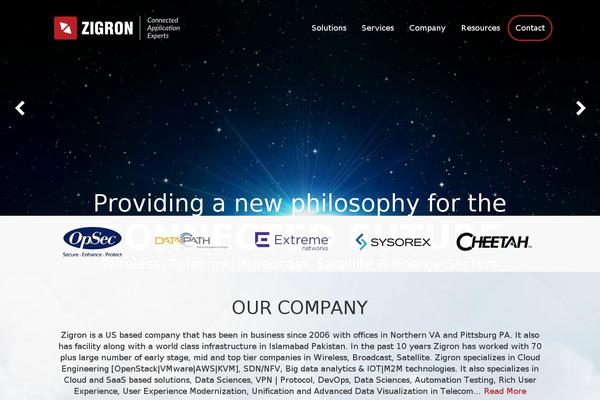 Site using Showcase - Visual Composer Addon plugin