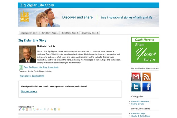 zigziglarstory.com site used Buryy