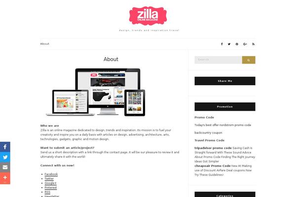 Olsen Light theme site design template sample