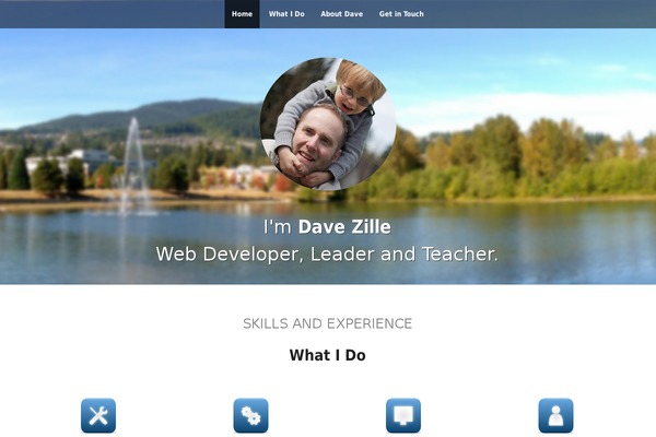 The One Pager theme site design template sample