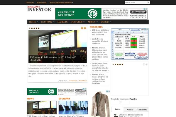 BlogNews theme site design template sample