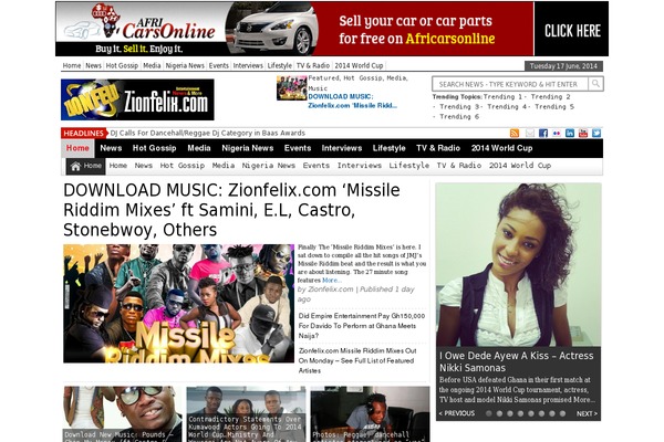 Newspaper theme site design template sample