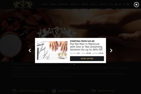 Spark theme site design template sample
