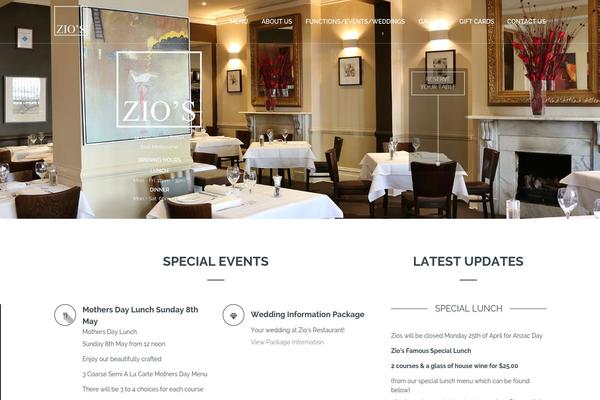 ROSIE theme site design template sample