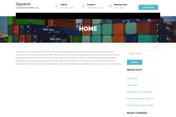zipparoo.com site used Transportex