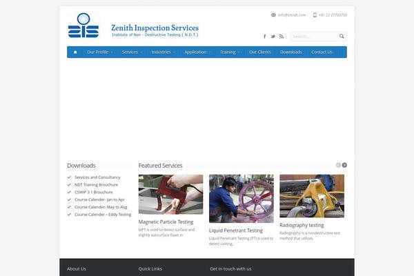 Aqua theme site design template sample