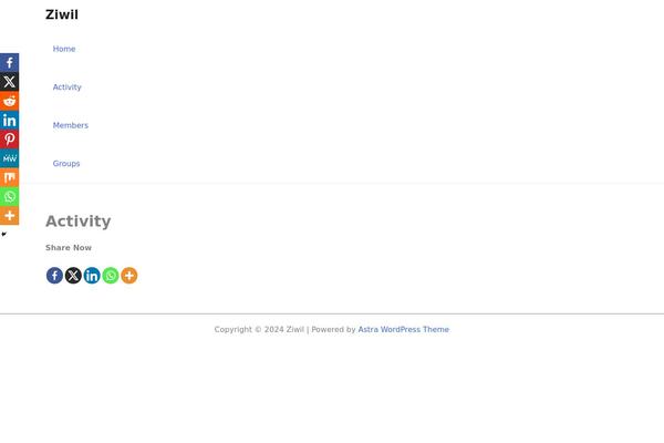 Site using Sassy Social Share plugin