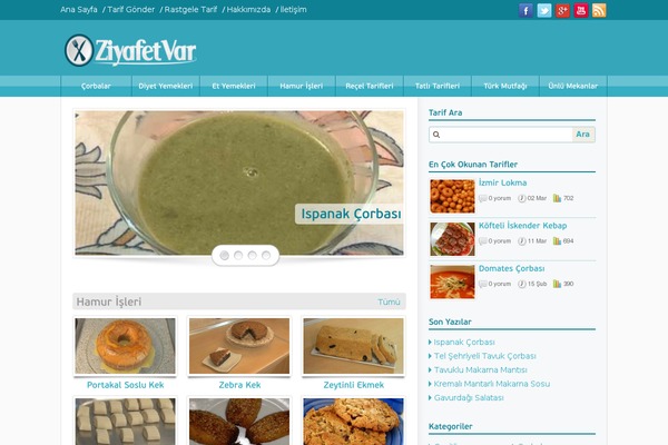 ziyafetvar.com site used Mercan_tema