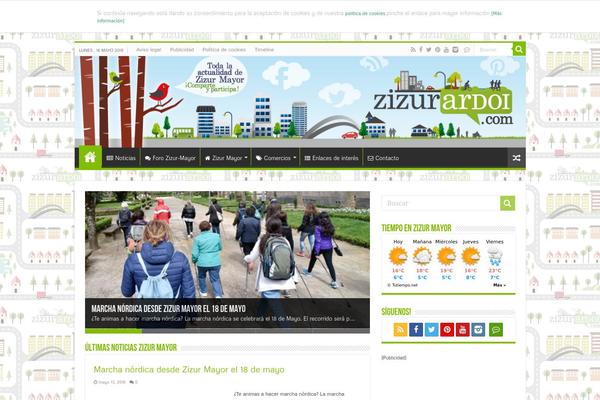 Site using 7feeds ticker plugin