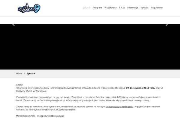 zjava.pl site used Icon WP