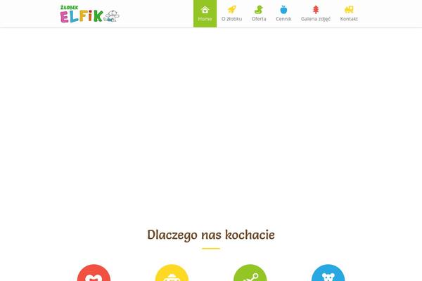Kiddie theme site design template sample