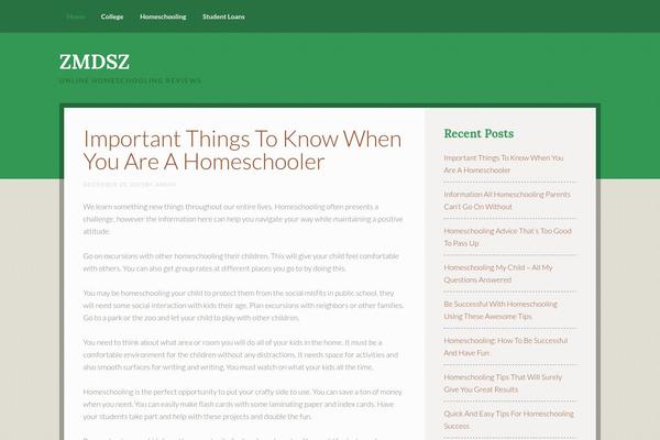 Going Green Pro theme site design template sample