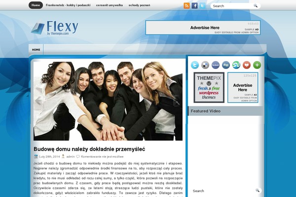 Flexy theme site design template sample