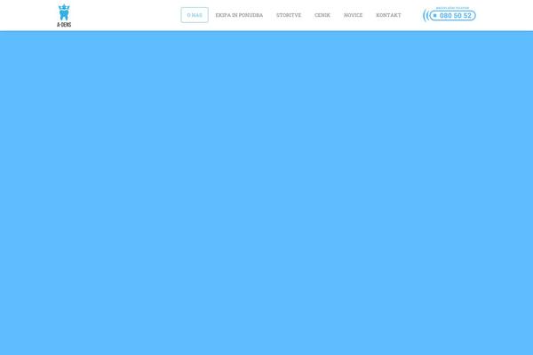 Jarvis theme site design template sample