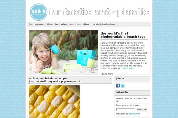 Organic Magazine theme site design template sample