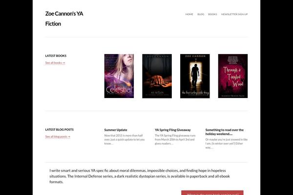 Ot-author theme site design template sample