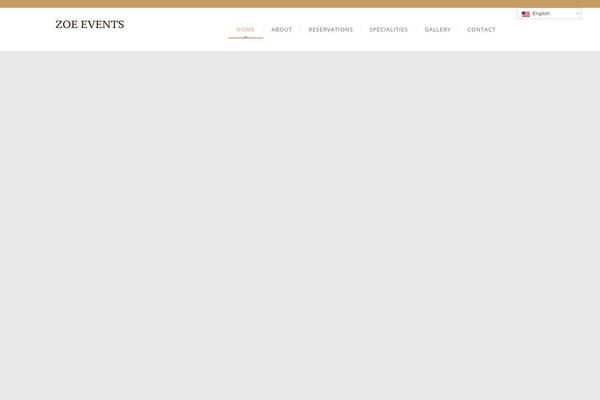 Zoe theme site design template sample