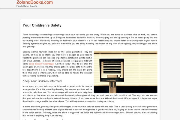 zolandbooks.com site used quickstart