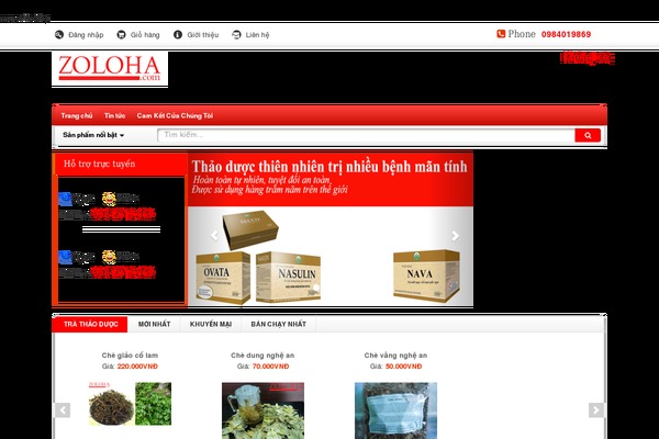 zoloha.com site used Store