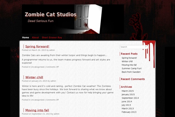 Zombie Apocalypse theme site design template sample