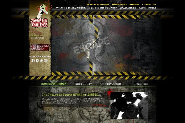 zombierunchallenge.com site used Zombie