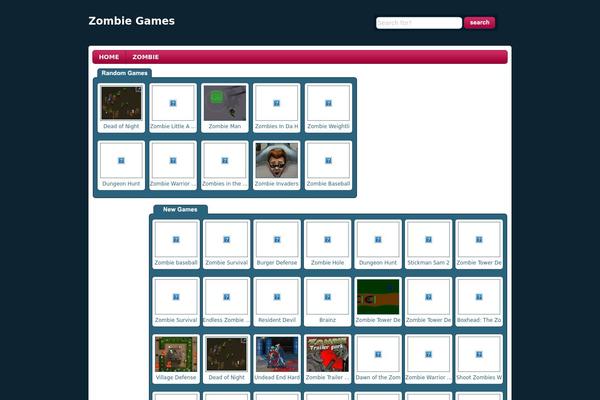 Wtb Game theme site design template sample