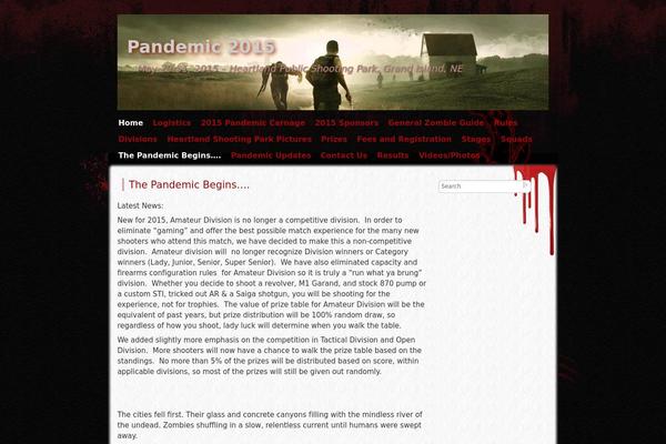 Zombie Apocalypse theme site design template sample