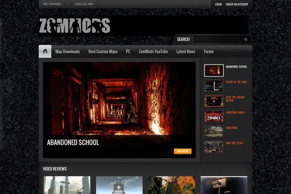 Gamestheme theme websites examples