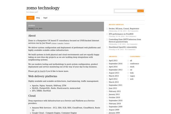 zomo.co.uk site used Miniml