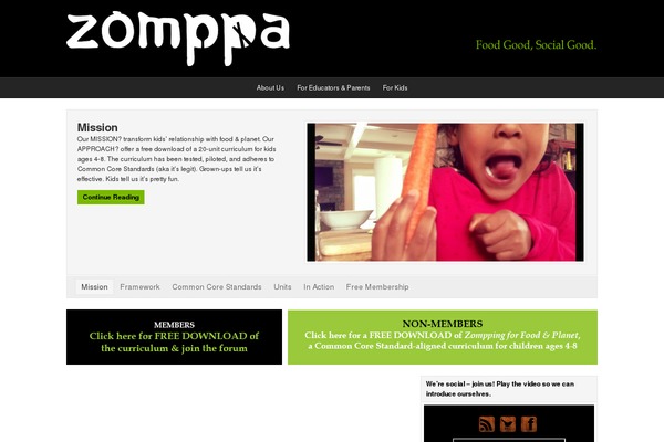 zomppa.com site used Twenty Nineteen