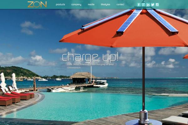 Zon theme site design template sample