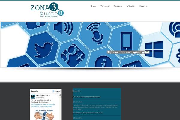 Site using Meks Smart Social Widget plugin