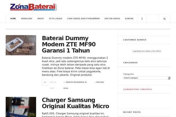 JustWrite theme site design template sample