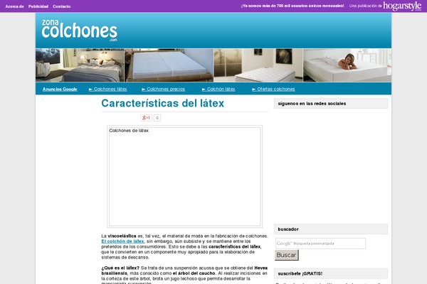 zonacolchones.com site used Hsthemev2