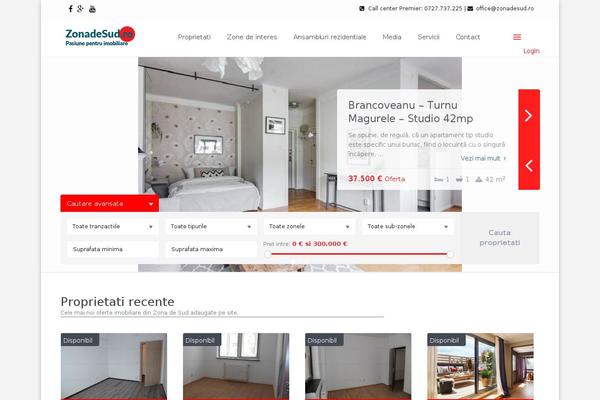 Residence Child theme site design template sample