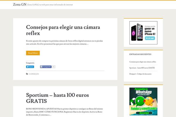 Ignite theme site design template sample