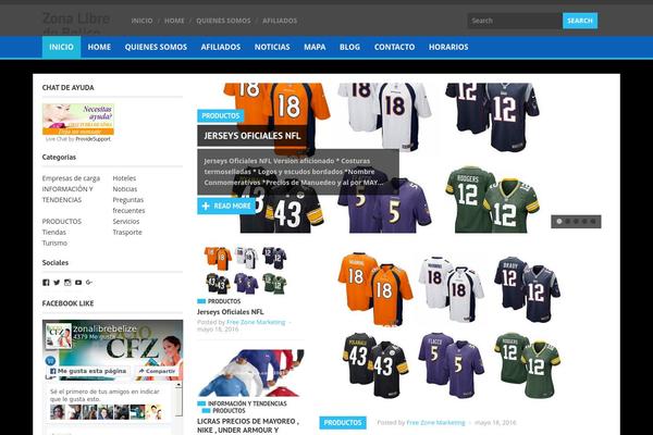 Jono theme site design template sample