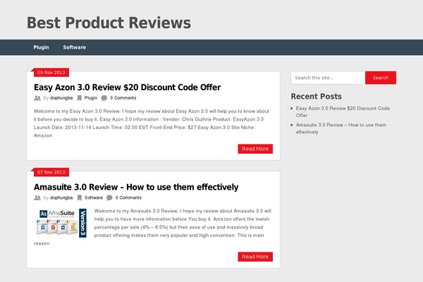 Site using Author hReview plugin