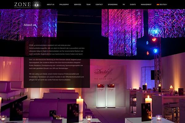 Darkroom theme site design template sample