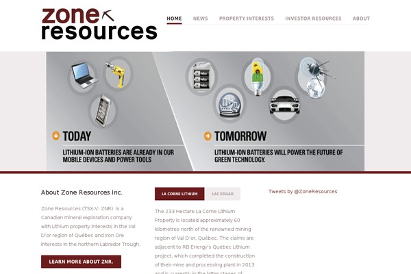 Vanguard theme site design template sample