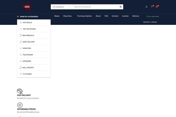 GoStore theme site design template sample