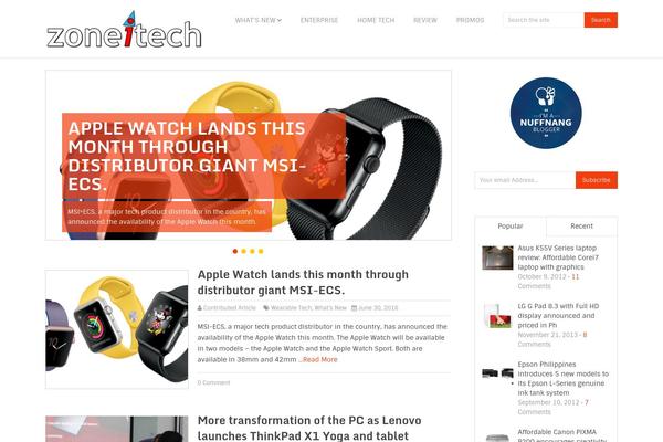 Spike theme site design template sample