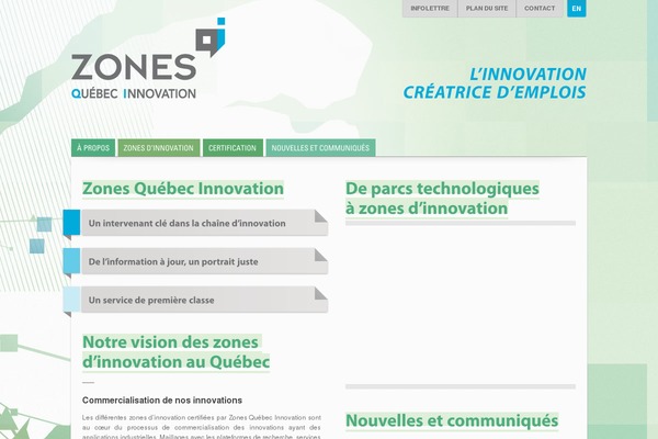 zonesquebecinnovation.com site used Lubie