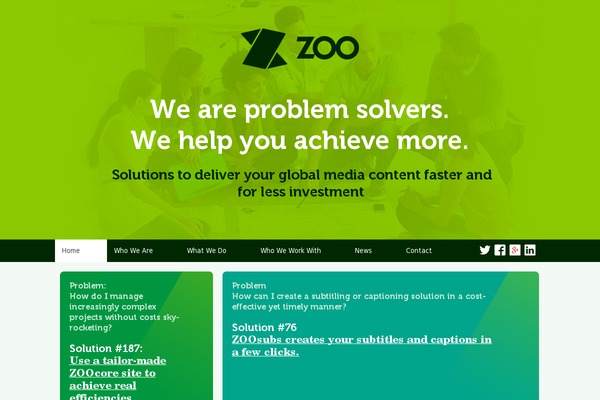 zoo theme site design template sample