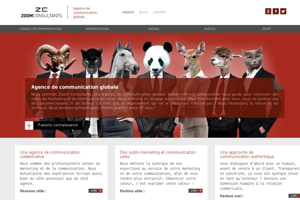 Zoom theme site design template sample