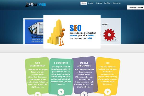 Ambitious theme site design template sample
