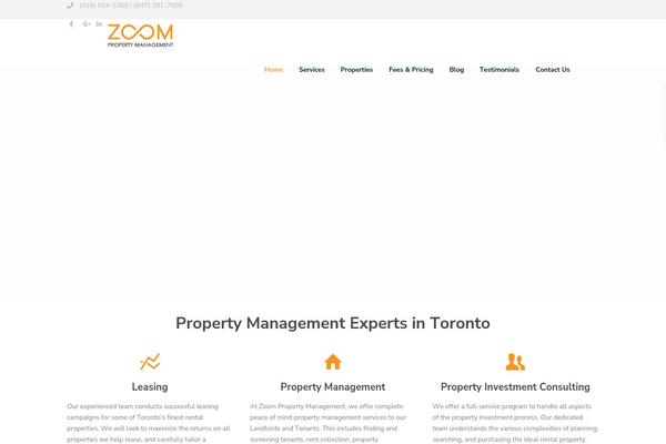 Residence Child theme site design template sample