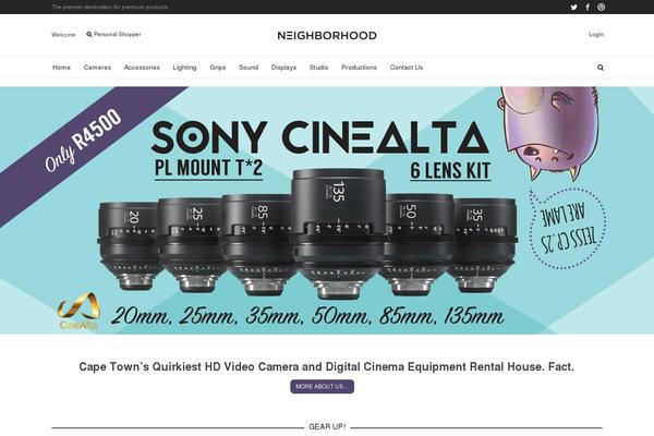 Neighborhood theme site design template sample